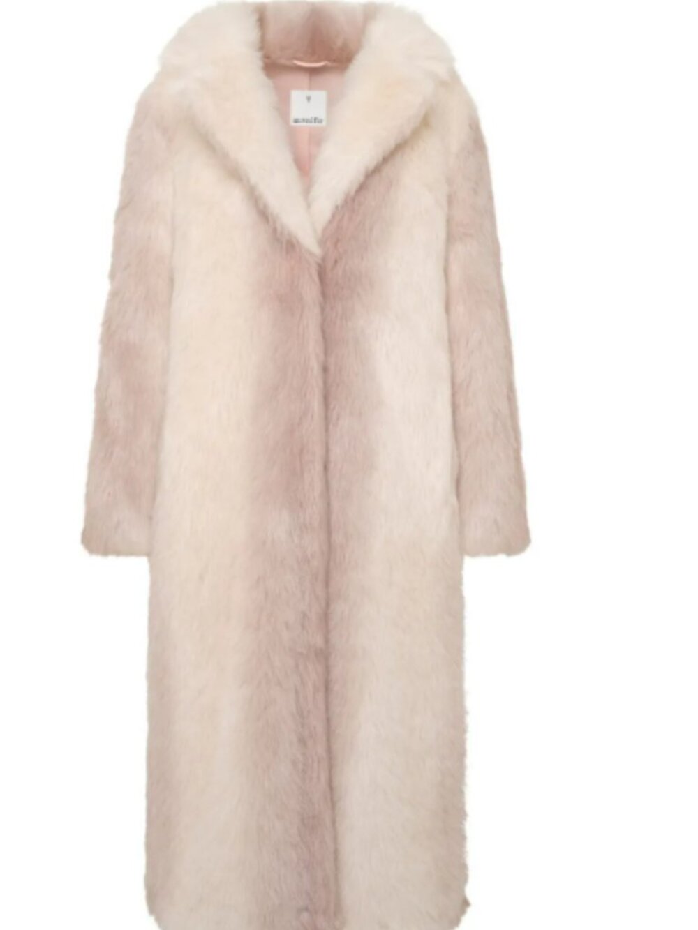 Unreal Fur White Plains Coat In Ombre Cream size S